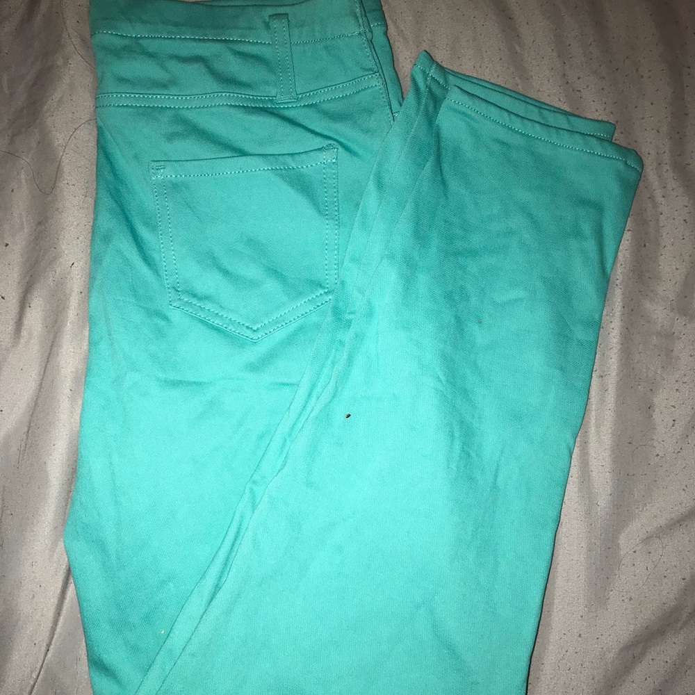 Teal/ Turquoise jeggings